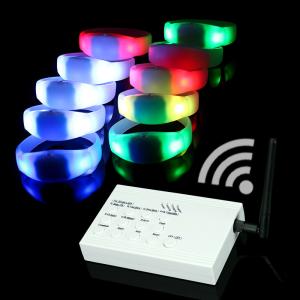 China Remote Controlled Flashing LED Silicone Bracelets For Concert,Carnivals, Sporting Events, Party on sale
