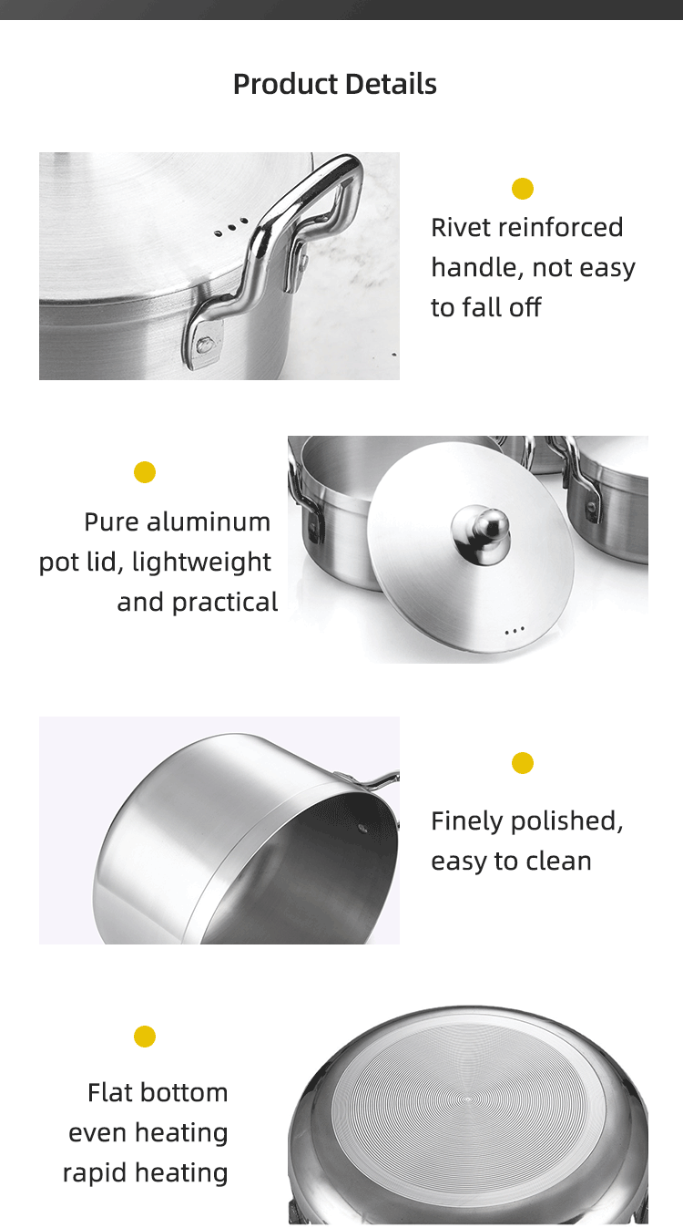 Multifunction Aluminum Set Pot 7 Pcs Kitchen Ware Cookware Set Kitchen Cooking Pots Set