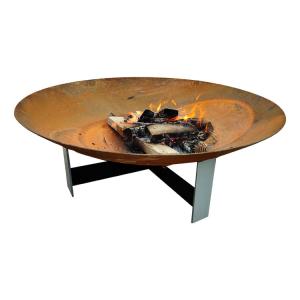 Wholesale Rustic Red 150cm Corten Steel Fire Pit Bowl Wood Burning 1.5m from china suppliers