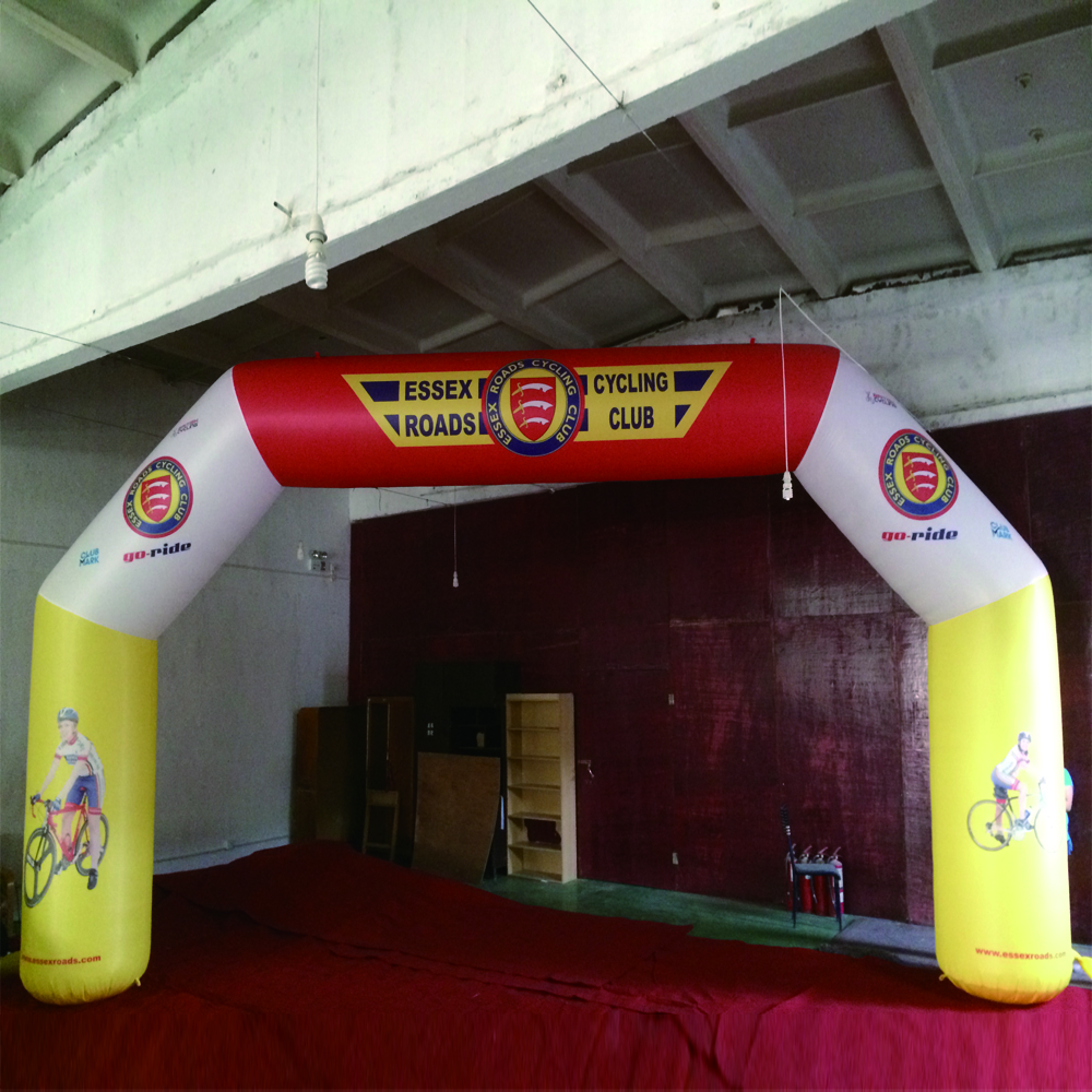 Sports Race Custom Inflatable Finish Line For Competition Amusement