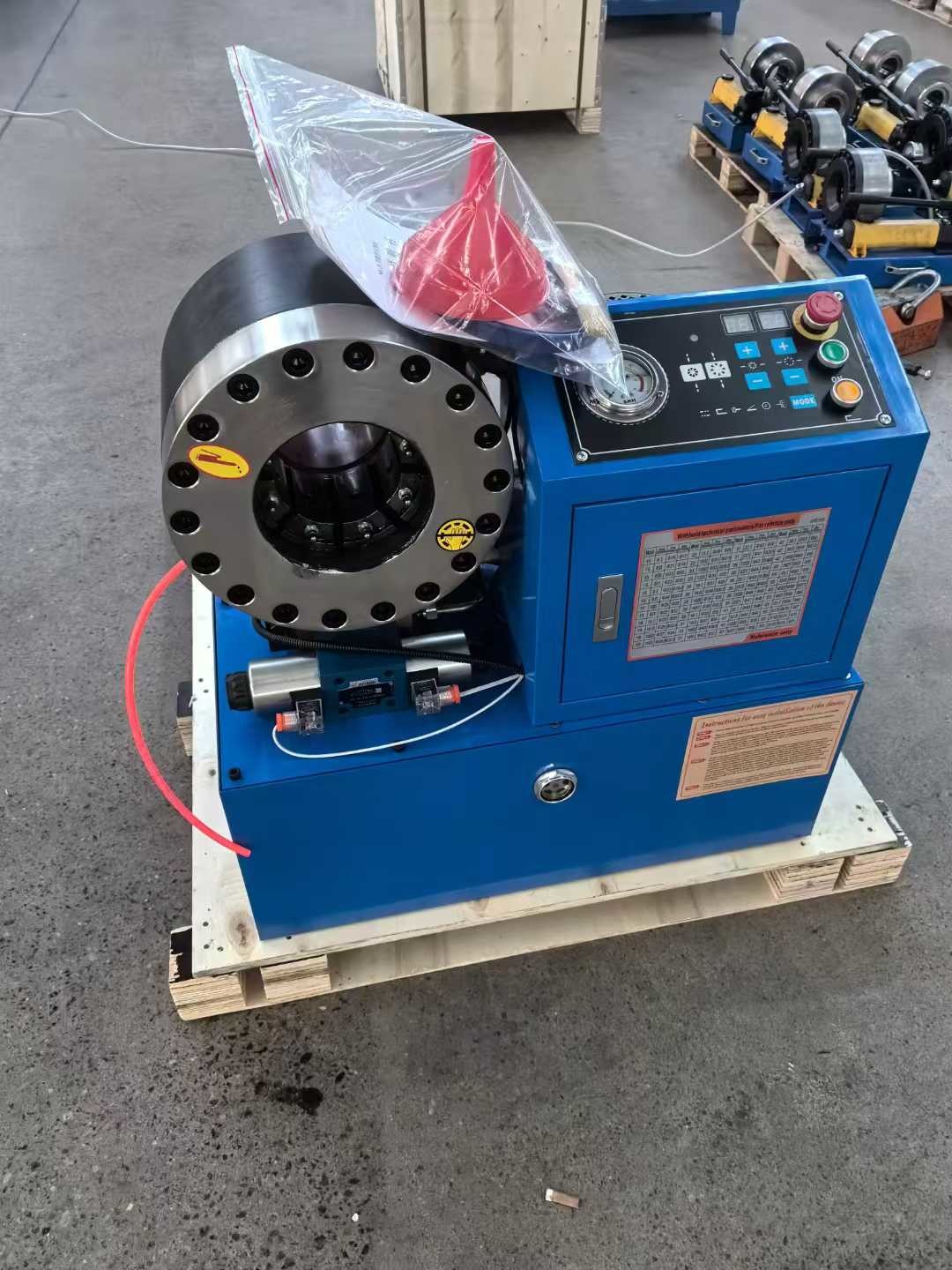 Button Control System 2 Inch 10 Dies DX68 Hose Crimping Machine Hose Crimper 3KW/4KW