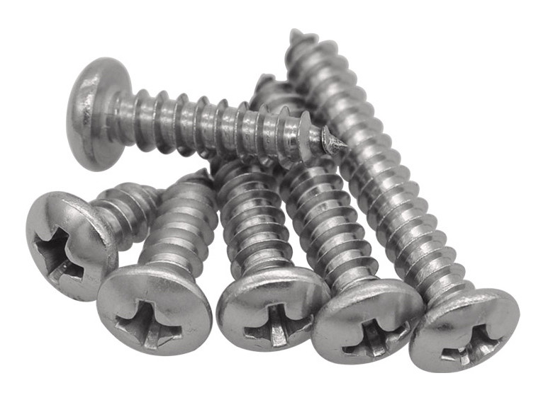 18-8 Stainless Steel Phillips Drive Oval Head Self-Tapping Screws Round Head Pointed Screws