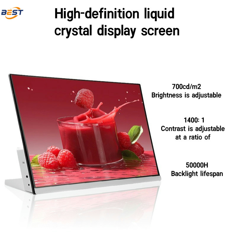 Digital Menu Board Display for Restaurant , USB Ultra Thin High Brightness Indoor LCD Screen