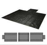 Anti UV Fire Retardant Tarpaulin Truck Cover Heavy Duty With Rain Flaps