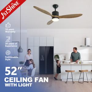 Wholesale Decorative 3 Blades Solid Wood Ceiling Fan With Or Without Light 2 In 1 from china suppliers