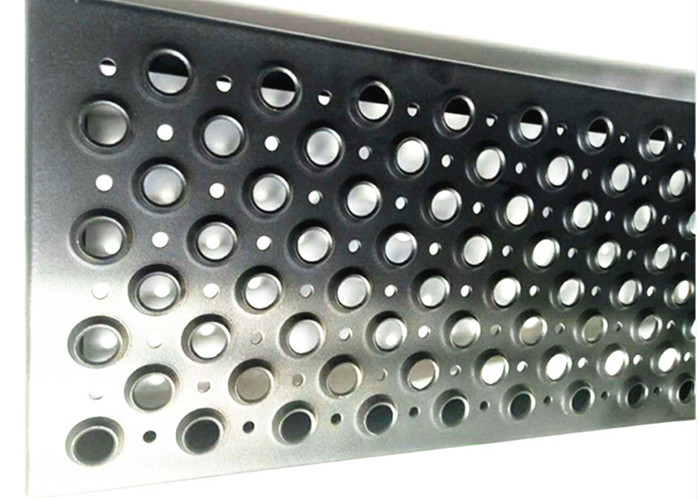 Traction Tread Aluminum Grip Strut Grating With Round Hole For Platforms Walkway