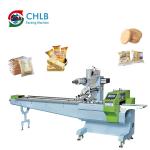 Touch Screen 4.6KW Bread Breadcrumbs Flow Packaging Machine