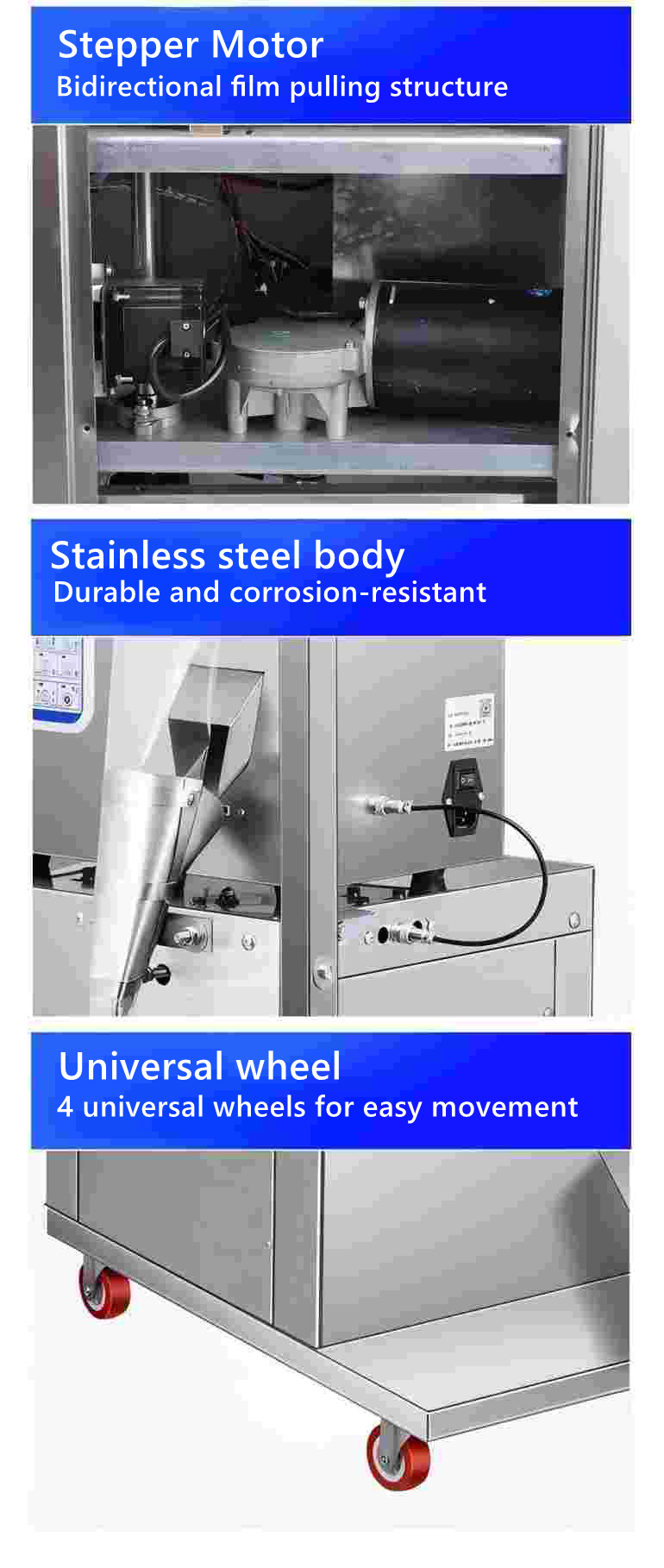 Automatic Granule Packing Machine with 10-100g Capacity and 1-15 bag/min Speed for Small Bags