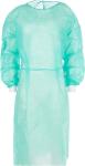 Fully Customized pp light green disposable non woven elastic cuff isolation gown