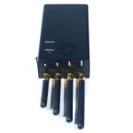 4 Antenna Handheld Cell Phone 2G 3G 4G LTE Signal Jammer Blocker W/ Single