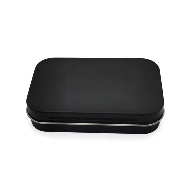Food Grade Mini Mint Tins Silver Metal Box Top Notched Tin Box Manufacturer