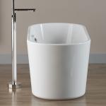 Acrylic Non Whirlpool Freestanding Oval Tub For Adult Body Soaking