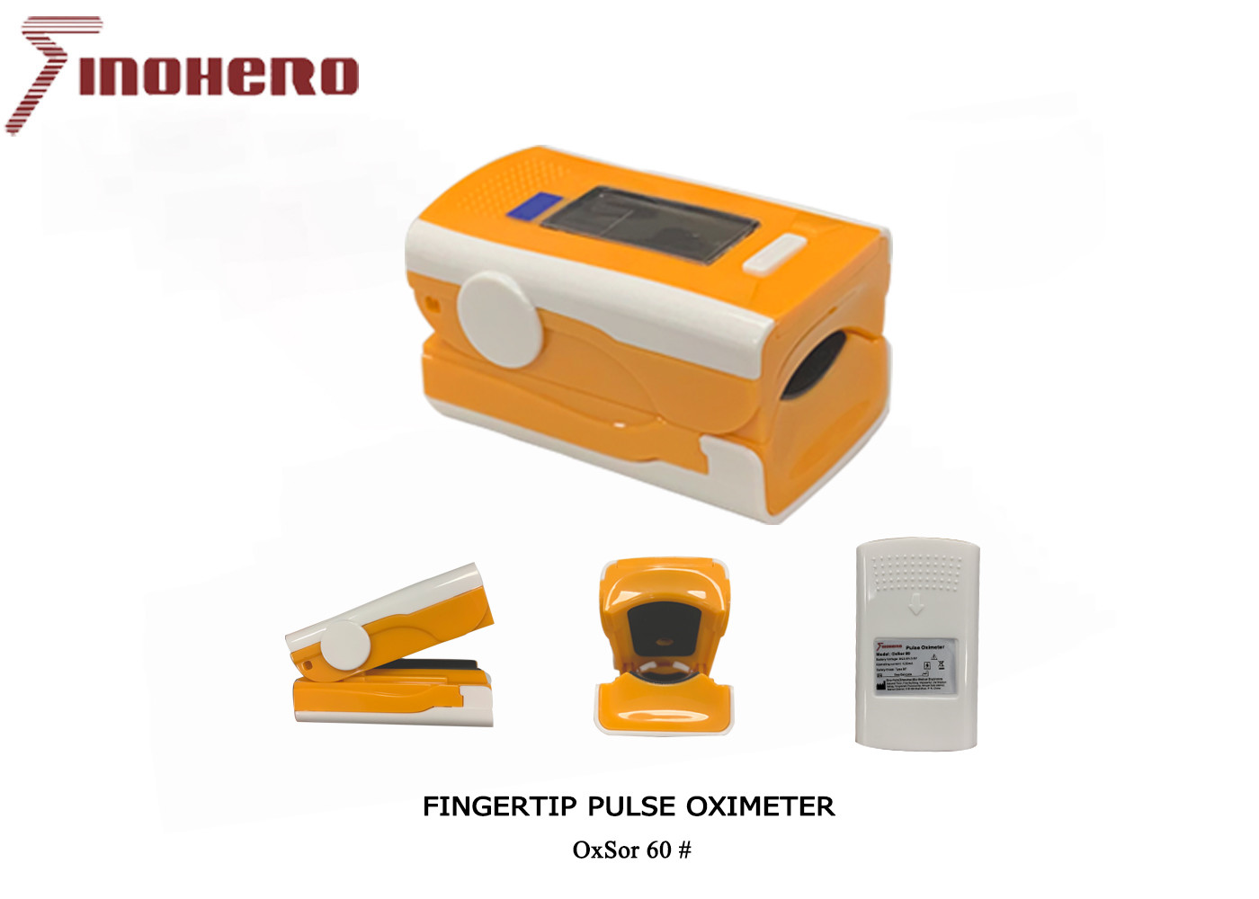 Medical Patient Monitoring System Diagnostic Frigertip Pluse Oximeter With Battery