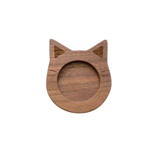 Wholesale American Style Cat Shape Wooden Coaster Customized Logo Cute Animal Coasters from china suppliers
