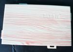 Wooden Abrasion Resistance Aluminum Wall Panels / Metallic False Ceiling 200mm X