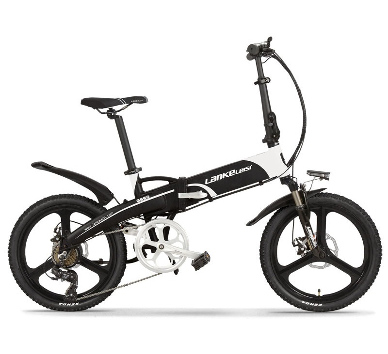Lithium Battery Folding Electric Bicycle 20 Inch Integrated Wheel G660S For Adult