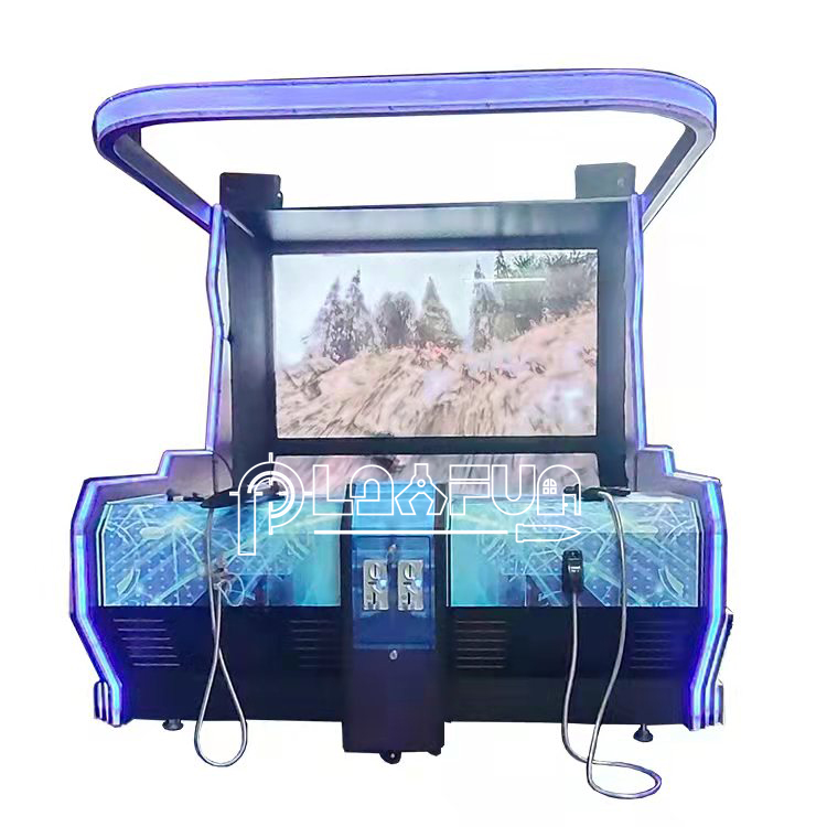 PLAYFUN Most Selling Products Coin-operated Arcade 2 Players Big Screen Shooting Hunter Simulation Machine