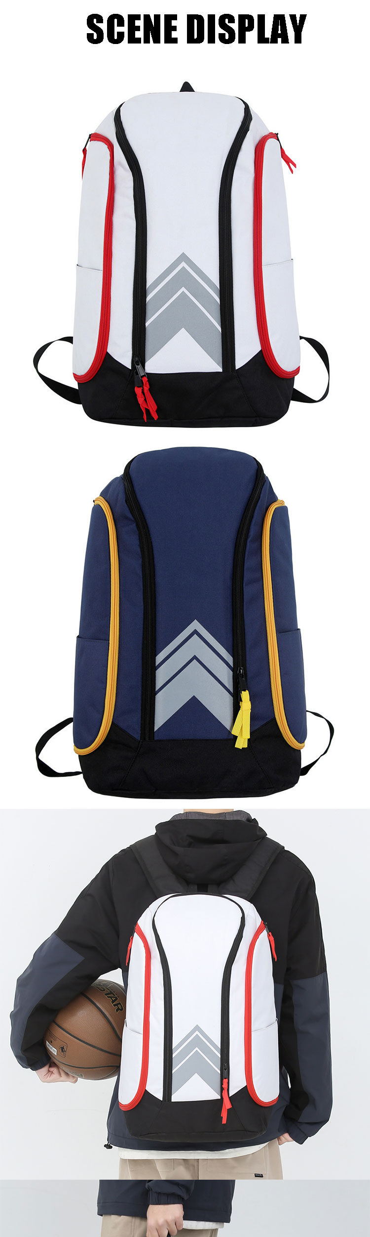 Basketball Training Bag Football Sports Backpacks Multi Purpose Customized Logo