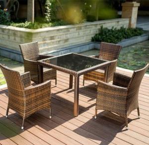 Wholesale Hotel Furniture PE Rattan chair Outdoor garden wicker chairs and table from china suppliers