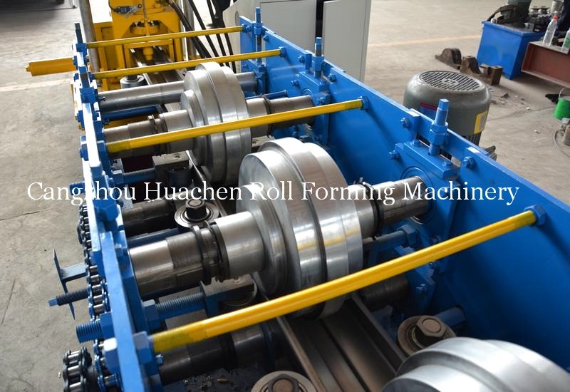 High Precise Roll Forming Machinery Shutter Door Frame 17 Rows 10m / min