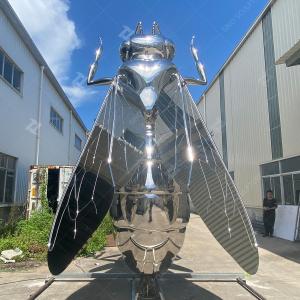 Wholesale Outdoor Stainless Steel Bee Sculpture With Highly Mirror Polished Finish from china suppliers