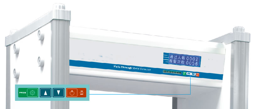 Multi Zone Security Walk Through Metal Detector Scan Doors For School Or Airport