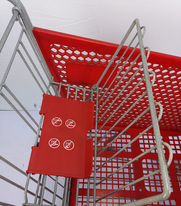Large Capacity 175L Plastic Shopping Carts Multiple Use Supermarket Trolley Plastic