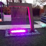 SGS Corten Steel Water Feature 1800mm Rain Curtain Water Feature