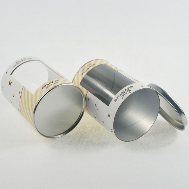 104mm Height 95mm Diameter Printed Tube Packaging With Window