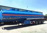 Tri axles 50000 liters 7 - 8 compartments palm oil tank trailer, crude oil tank
