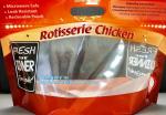 Barrier, Moisture Proof, Kraft Rotisserie Chicken Bags Hot Meal Packaging Deli