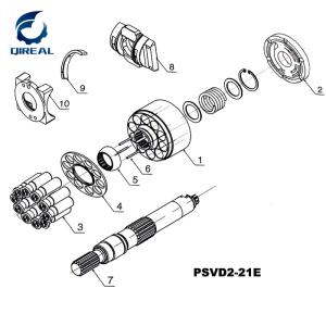 Wholesale Top Quality Psvd2-21e Hydraulic Piston Pump Spares Parts from china suppliers