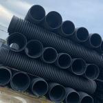 Perforated Land Corrugated Drain Pipe Polyethylene Plastic