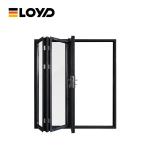 Exterior Hotel Entrance Folding Patio Doors Double Accordion Glass Sliding Doors