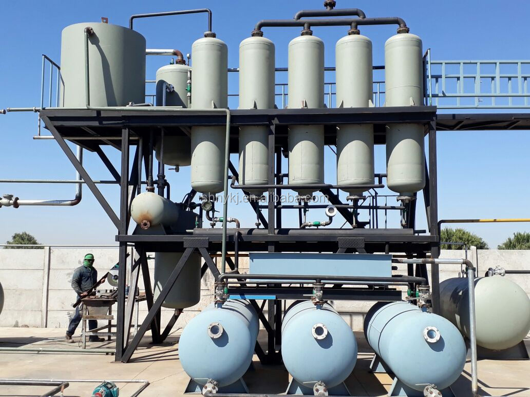 100000 kg Used Engine Oil Refine to Gasoline Diesel Base Oil Distillation Equipment