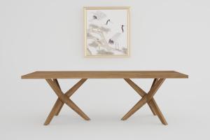 Wholesale Nordic Style Modern Rectangle Dining Table Solid Wood Tabletop from china suppliers