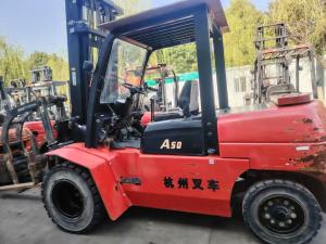 Wholesale Second Hand Hangcha CPCD50-XR 5 Ton Used Diesel Forklift 5000kgs Load from china suppliers