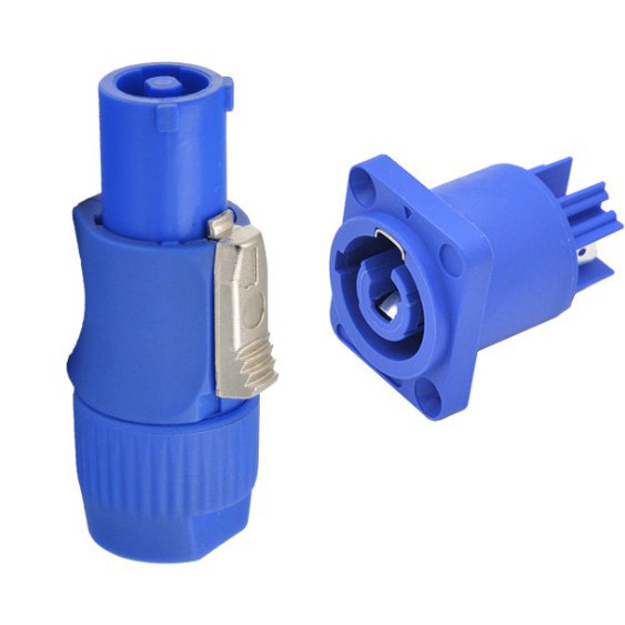 20A 250V Powercon Connector for LED Device / 3P Male Blue connector DD3042