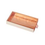 Yellow Pink 2mm Thick Cardboard Cardboard Eyelash Box With Plastic Tray Window