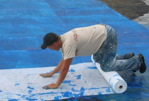 Spunbond Hang Slurry Technology 150gsm Non Woven Polyester Mat for Waterproof Membrane