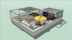 Home Glass Sun Room Easy Installation Rain Resistance Glass Ceiling Sunroom