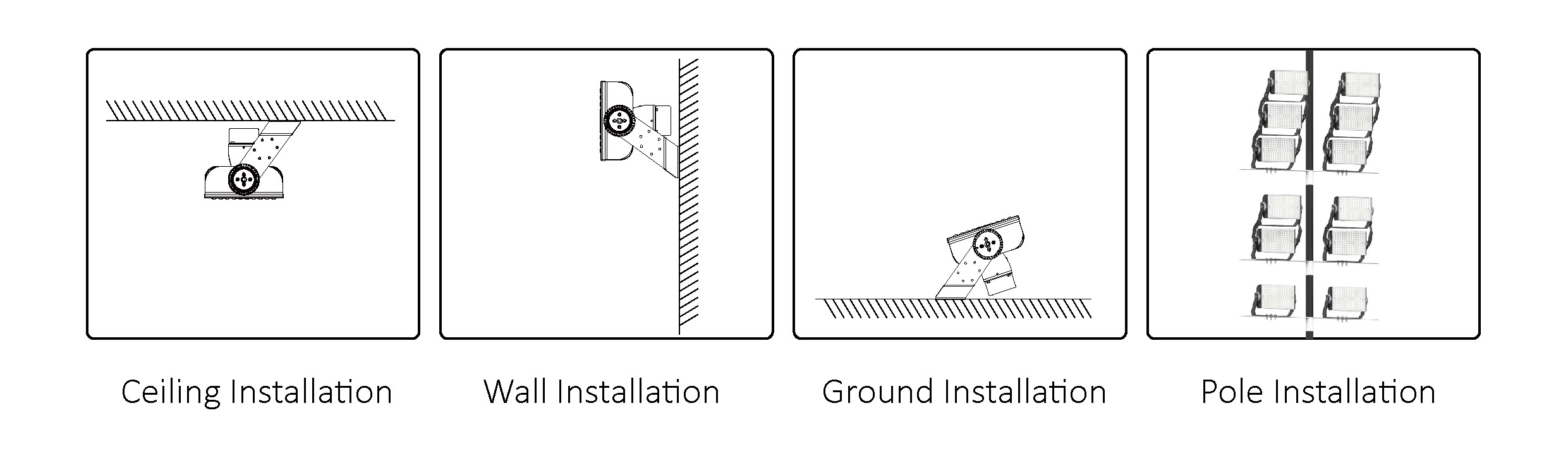 88800lm/w Outdoor LED Flood Lights 540w Ip66 Easy Combination