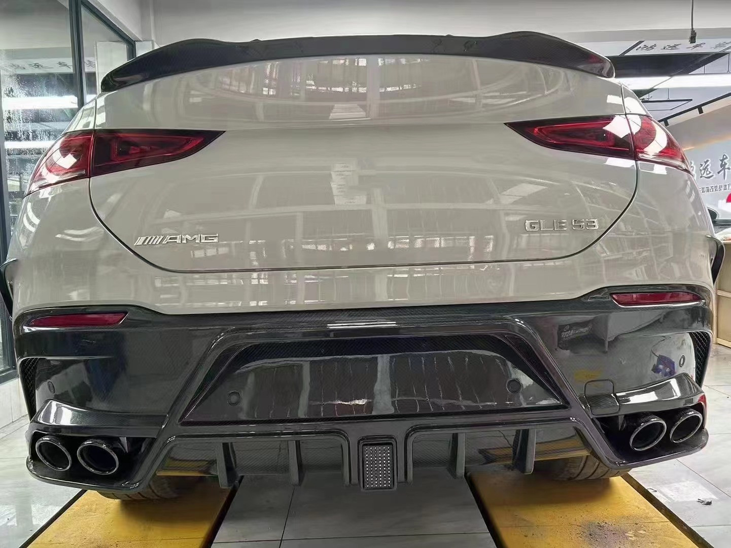 For Mercedes-Benz GLE Coupe Carbon Fiber Body Kit GLE Coupe MSY Style Carbon Fiber Front Lip Diffuser Spoiler Kit