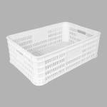 600x400x200mm Vented Plastic Basket for Convenient Supermarket Storage and