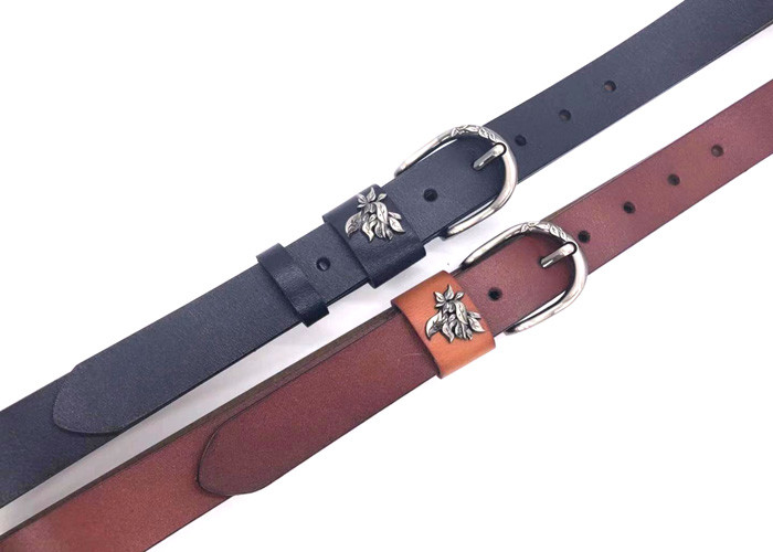 Fashion 2.3CM Women Dress Genuine Leather Belt With Pin Buckle