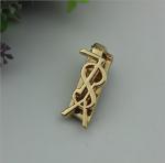 Superb quality custom zinc alloy brand fashion bag gold metal turn locks