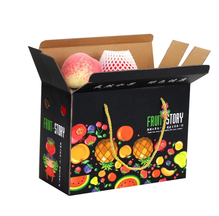 Recycled Custom Corrugated Boxes For Big Fruit Packaging
