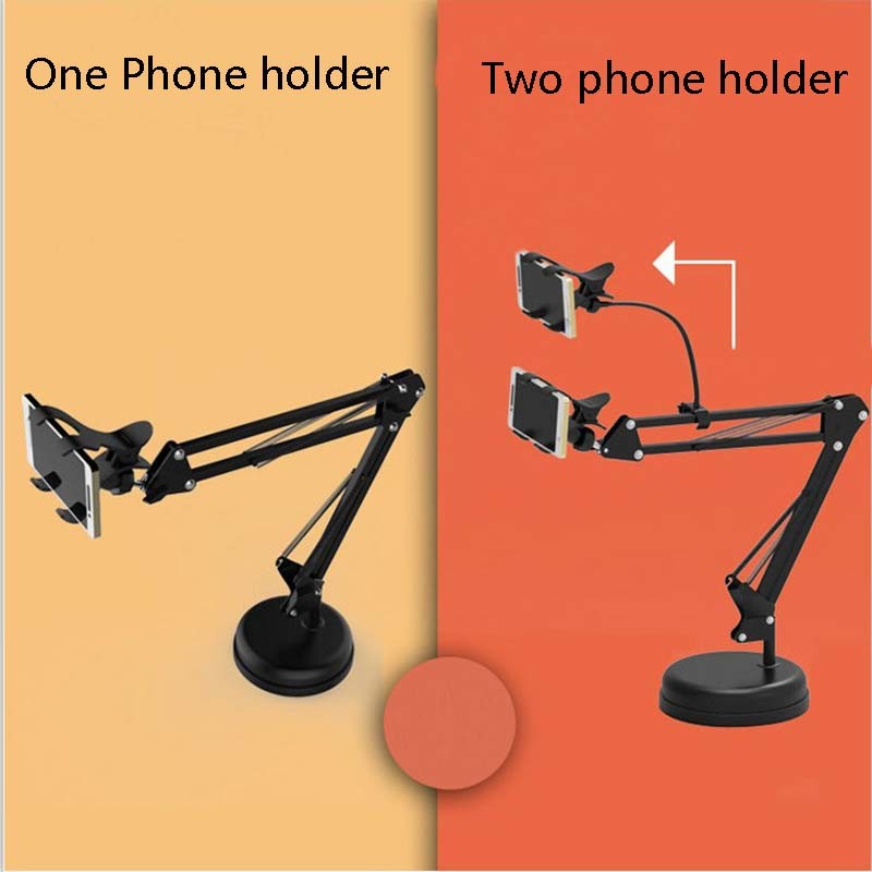Metal Plastic 16cm Mobile Phone Stand For Video Recording