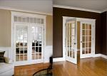 Luxury Interior PVC Coated MDF Wood Composite Door For Rooms