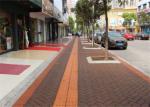Outside Walkway Red Clay Paving Brick for Road Paving Smooth Face / Low Water